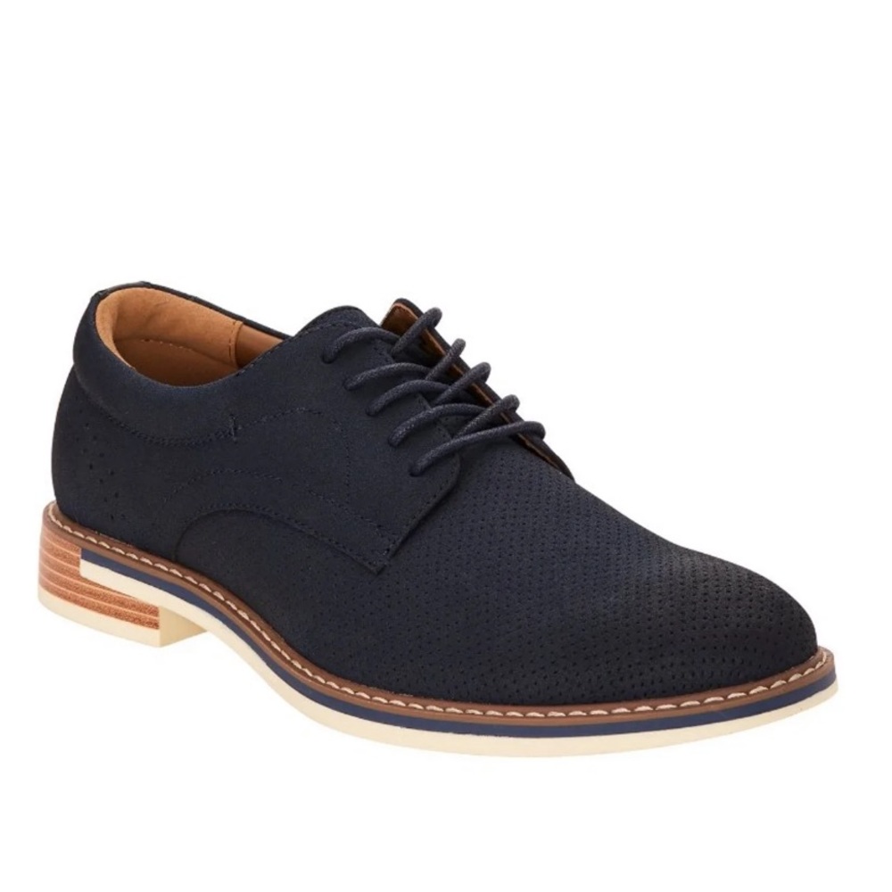 Men’s George Navy Suede Oxfords
